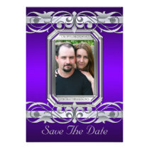 Grand Duchess Purple Save The Date Invitation