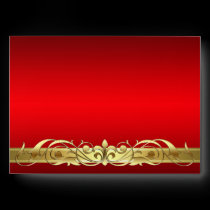 Grand Duchess Red Gold Scroll Envelope envelopes