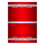 Grand Duchess Red Scroll Folding Table Placecard Business Cards