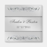 Grand Duchess Silver Metal Save The Date Magnet