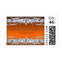Grand Duchess Silver Save The Date Orange Postage