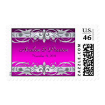 Grand Duchess Silver Save The Date Pink Postage