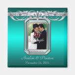 Grand Duchess Teal Photo Save The Date Magnet