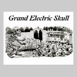 Grand Electric Skull postcard postcards