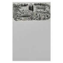 Grand electric skull stationery