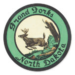 Grand Forks North Dakota Label stickers