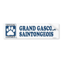 Grand Gascon Saintongeois Blue bumper stickers