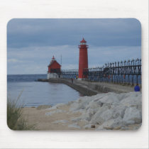 Grand Haven Lighthouses mousepads by lighthouseenthusiast Grand Haven Lighthouses mousepads