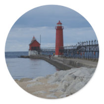 Grand Haven Lighthouses stickers by lighthouseenthusiast Grand Haven Lighthouses stickers