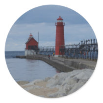 Grand Haven Lighthouses stickers by lighthouseenthusiast Grand Haven Lighthouses stickers