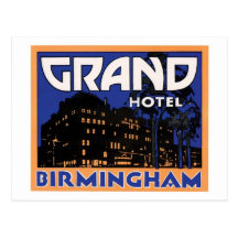 Grand Hotel Birmingham Postcard
