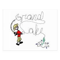 Grand Lake Fishing Postcard postcards