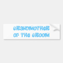 Grand Mother of the Groom Bumper Sticker