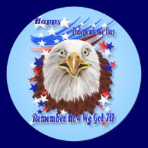 Grand Ol' Eagle-Independence Day Stickers stickers