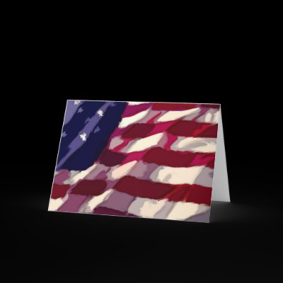 Grand Old Flag Greeting Cards by webcarve