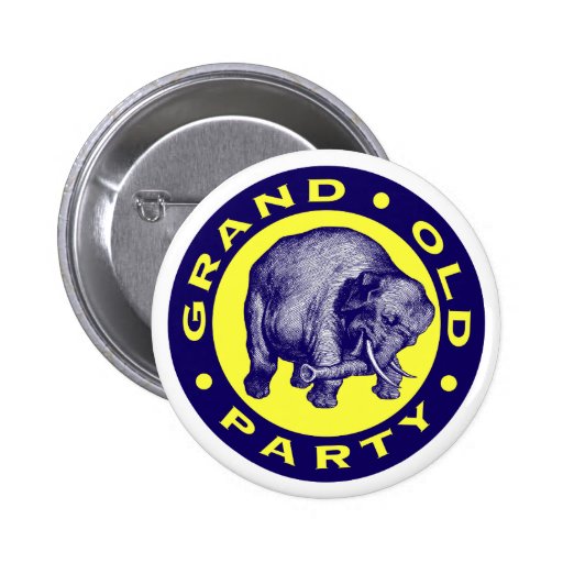 Grand Old Party Button