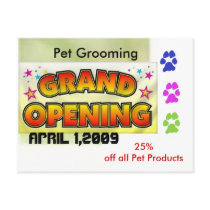 Grand Opening postcards