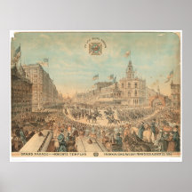Grand Parade of the Knights Templar (1294A) Posters