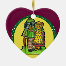 Grand Parent Doxies Ornaments