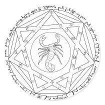 Grand Pentacle Round Sticker