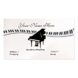 Grand Piano and Keyboard Business Card