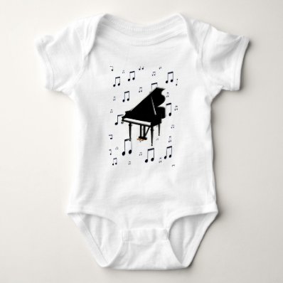 Grand Piano and Music Notes Shirts