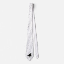 Grand Piano and Music Notes Neck Ties