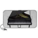 Grand Piano: Black Finish: Custom Speakers