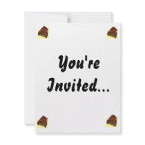 Grand Piano Brown Bird's Eye View Yellow Back Invites