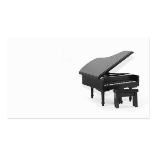 Grand piano business card (front side)