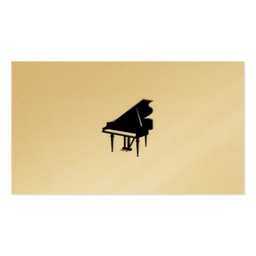 Grand Piano Business Card (back side)
