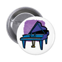 Grand Piano Graphic, Blue Image Pins