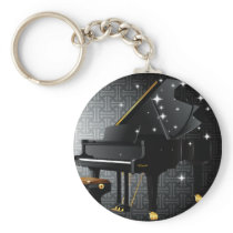 Grand Piano Key Chains