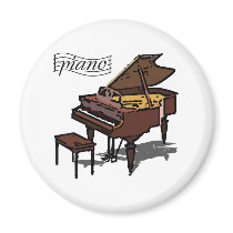 Grand Piano magnets by evisionarts Grand Piano magnets