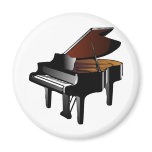 Grand Piano Refrigerator Magnet