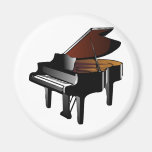 Grand Piano Refrigerator Magnet
