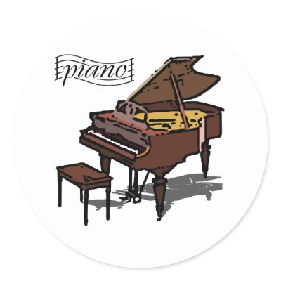 Grand Piano stickers