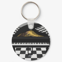 Grand Piano & Tile Floor: 3D Model: keychains