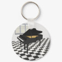 Grand Piano & Tile Floor: 3D Model: keychains by spiritswitchboard Grand Piano & Tile Floor: 3D Model: keychains