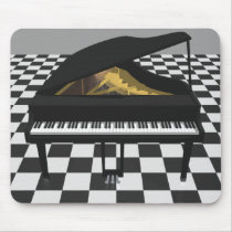 Grand Piano & Tile Floor: 3D Model: mousepads