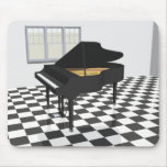 Grand Piano & Tile Floor: 3D Model: Mouse Pads