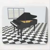 Grand Piano & Tile Floor: 3D Model: mousepads