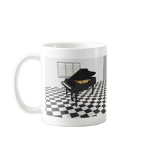 Grand Piano & Tile Floor: 3D Model: mugs by spiritswitchboard Grand Piano & Tile Floor: 3D Model: mugs
