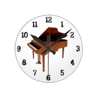 Grand Piano: Wall Clock