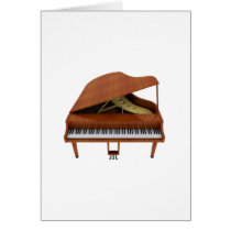 Grand Piano: Wood Finish: 3D Model: Cards