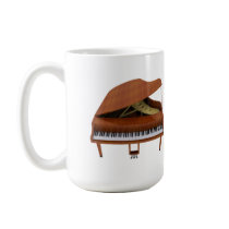 Grand Piano: Wood Finish: 3D Model: Coffee Mug