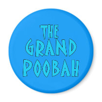 Grand Poobah Blue Font Products magnets by FathersDayProducts Grand Poobah Blue Font Products magnets
