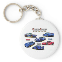 Grand Sport Corvettes 1963, 1996, 2010 Keychains