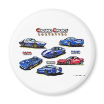 Grand Sport Corvettes 1963, 1996, 2010 magnets