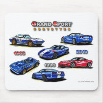 Grand Sport Corvettes 1963, 1996, 2010 Mouse Pads